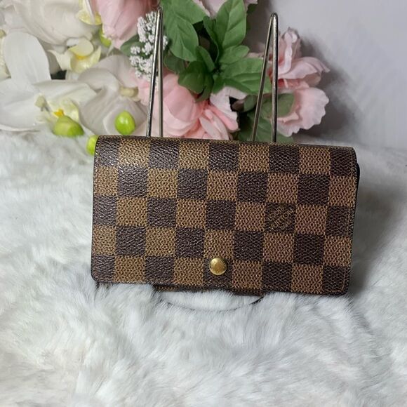 Authentic Louis Vuitton Damier Ebene Tresor Monnaie Wallet - Picture 1 of 13